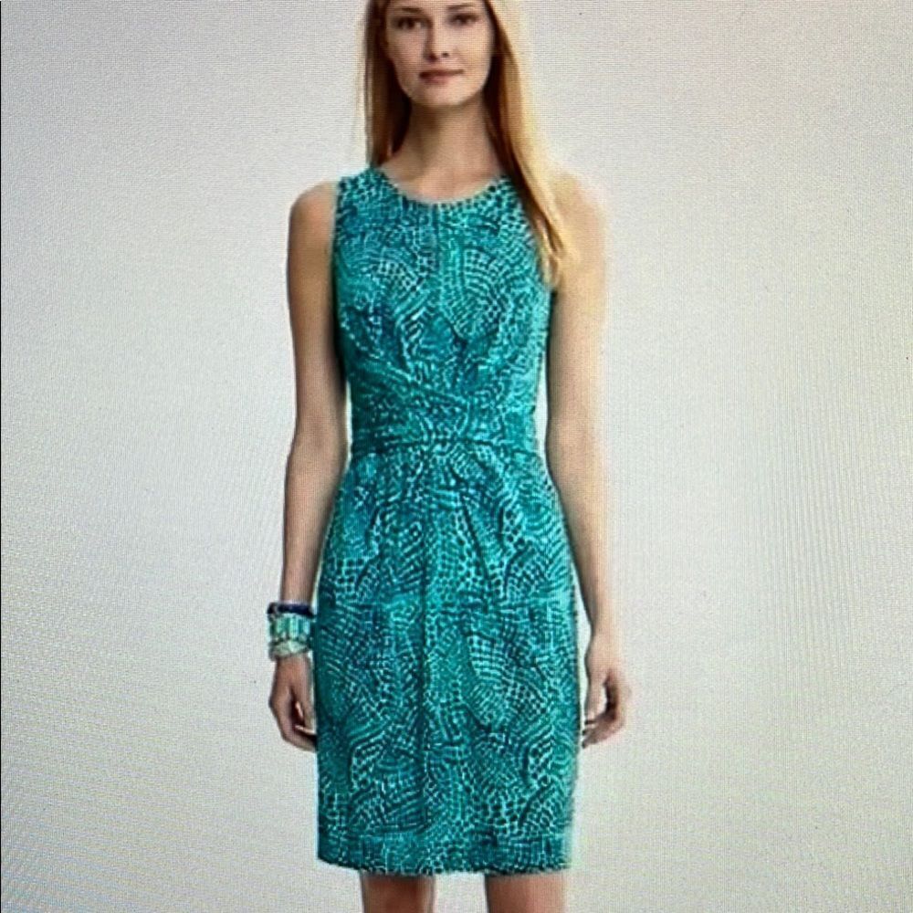 New! Banana Republic Issa London Sleeveless Dress Blue‎ Size 12